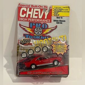 Road Champs 1967 CHEVY CAMARO COUPE Real Scan Tires 1/43 O Scale "CHEVY HP"